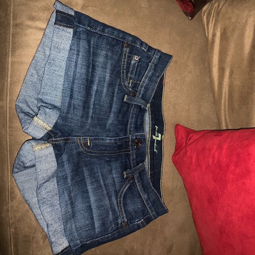 7 for Allmankind denim shorts